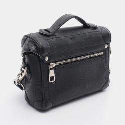 Pre Owned Louis Vuitton Seoul Trunk Shoulder Bag Leather Lv Colorado Black