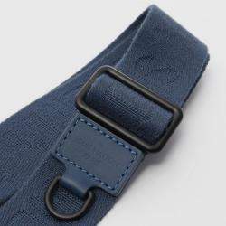 Pre Owned Louis Vuitton Keepall Bandouliere 25 Monogram Atlantic Handbag Coated Canvas Blue