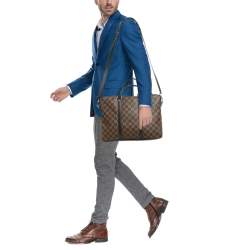 Pre Owned Louis Vuitton Damier Ebene Canvas Porte Documents Voyage PM Briefcase