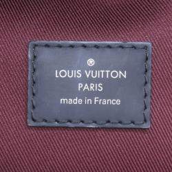 Pre Owned Louis Vuitton Josh Bordeaux/Noir Monogram Macassar Canvas