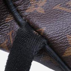 Pre Owned Louis Vuitton Josh Bordeaux/Noir Monogram Macassar Canvas