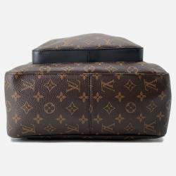 Pre Owned Louis Vuitton Josh Bordeaux/Noir Monogram Macassar Canvas