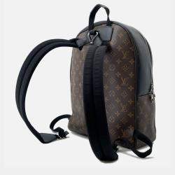 Pre Owned Louis Vuitton Josh Bordeaux/Noir Monogram Macassar Canvas