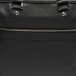 Pre Owned Louis Vuitton Black Taiga Leather Alexander Briefcase 