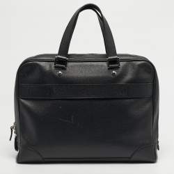 Pre Owned Louis Vuitton Black Taiga Leather Alexander Briefcase 