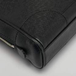 Pre Owned Louis Vuitton Black Taiga Leather Alexander Briefcase 