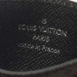Pre Owned Louis Vuitton Monogram Eclipse Canvas Double Card Holder