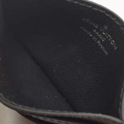 Pre Owned Louis Vuitton Monogram Eclipse Canvas Double Card Holder