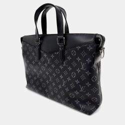 Pre Owned Louis Vuitton Black PVC Eclipse Explorer Briefcase