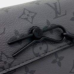 Pre Owned Louis Vuitton Grey PVC Steamer Wearable Wallet