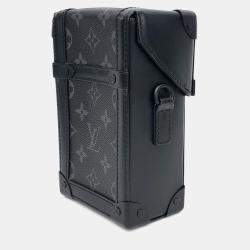 Pre Owned Louis Vuitton Black Canvas Vertical Trunk Wearable Wallet