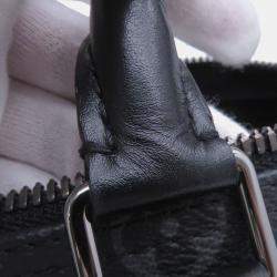 Pre Owned Louis Vuitton Keepall Bandouliere Noir Monogram Eclipse Monogram Eclipse Reverse Size 25