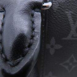 Pre Owned Louis Vuitton Keepall Bandouliere Noir Monogram Eclipse Monogram Eclipse Reverse Size 25