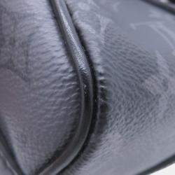 Pre Owned Louis Vuitton Keepall Bandouliere Noir Monogram Eclipse Monogram Eclipse Reverse Size 25