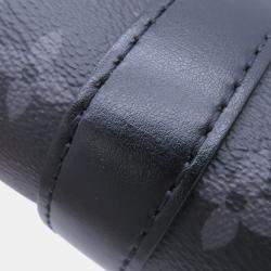 Pre Owned Louis Vuitton Keepall Bandouliere Noir Monogram Eclipse Monogram Eclipse Reverse Size 25