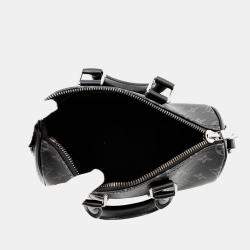 Pre Owned Louis Vuitton Keepall Bandouliere Noir Monogram Eclipse Monogram Eclipse Reverse Size 25