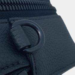 Pre Owned Louis Vuitton Alpha Wearable Wallet Noir Grained Calf Leather Lv Aerogram