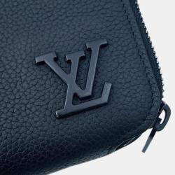 Pre Owned Louis Vuitton Alpha Wearable Wallet Noir Grained Calf Leather Lv Aerogram