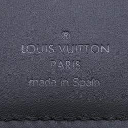 Pre Owned Louis Vuitton Portefeuille Brazza Noir Monogram Shadow