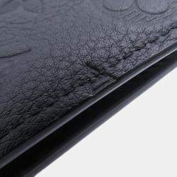 Pre Owned Louis Vuitton Portefeuille Brazza Noir Monogram Shadow