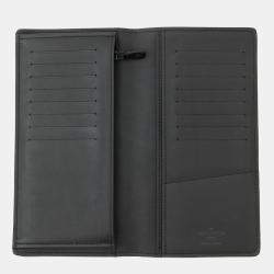 Pre Owned Louis Vuitton Portefeuille Brazza Noir Monogram Shadow