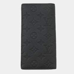 Pre Owned Louis Vuitton Portefeuille Brazza Noir Monogram Shadow