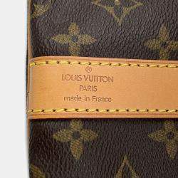 Pre Owned Louis Vuitton Keepall Bandouliere Brown Monogram Size 55