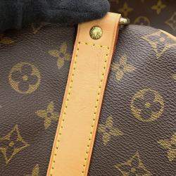 Pre Owned Louis Vuitton Keepall Bandouliere Brown Monogram Size 55