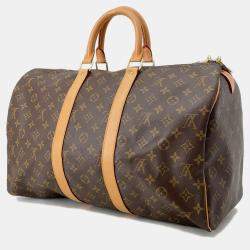 Pre Owned Louis Vuitton Keepall Brown Monogram Size 45