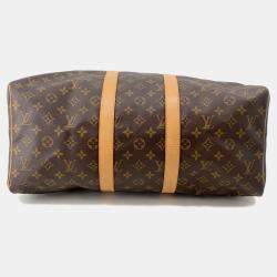 Pre Owned Louis Vuitton Keepall Brown Monogram Size 45