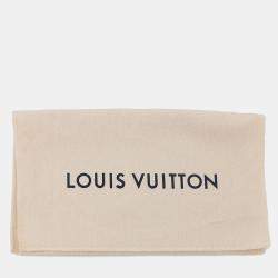 Pre Owned Louis Vuitton Lace-Up Pouch Black Monogram Shadow