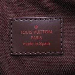 Pre Owned Louis Vuitton Bum Bag Brooklyn Brown Damier Ebene Canvas
