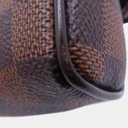 Pre Owned Louis Vuitton Bum Bag Brooklyn Brown Damier Ebene Canvas