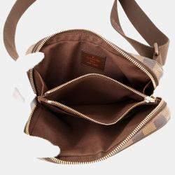 Pre Owned Louis Vuitton Bum Bag Brooklyn Brown Damier Ebene Canvas