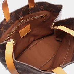 مملوكة مسبقًا حقيبة لوي فيتون شوبير توت ميديوم جلد مونوجرام بني