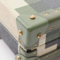 Pre Owned حقيبة كتف لوي فيتون نيو ترانك محفظة قماش مطلي وجلد بنقشة داكاموفلاج كاكي متعدد الألوان