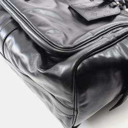 Pre Owned Louis Vuitton Keepall Cargo Bandouliere 50 Boston Bag Leather Black