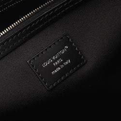 Pre Owned Louis Vuitton Keepall Cargo Bandouliere 50 Boston Bag Leather Black