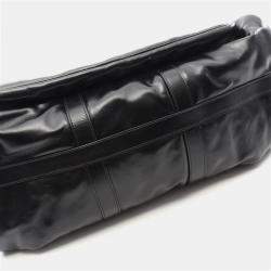 Pre Owned Louis Vuitton Keepall Cargo Bandouliere 50 Boston Bag Leather Black