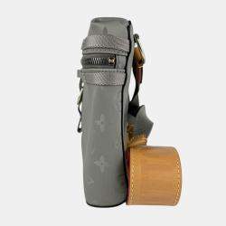 مملوكة مسبقًا Louis Vuitton Monogram Titanium PM Shoulder Bag In Nylon Canvas Gray