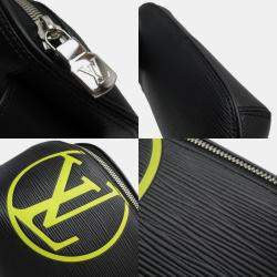 مملوكة مسبقًا Louis Vuitton Body Bag Waist Lv Circle Bum Epi Leather Noir