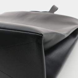 Pre Owned Louis Vuitton Shopper Tote Mm Bag Leather Black