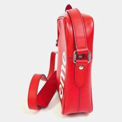 Pre Owned Louis Vuitton Epi Danube Pm Shoulder Bag Supreme Collaboration Electric Leather Red