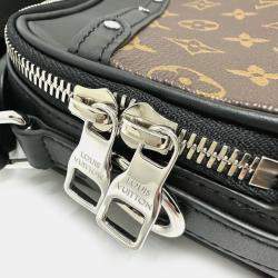 Pre Owned حقيبة كتف لوي فيتون مونوغرام ماكاسار بايكر ميسنجر قماش بني