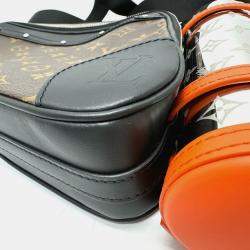 Pre Owned حقيبة كتف لوي فيتون مونوغرام ماكاسار بايكر ميسنجر قماش بني