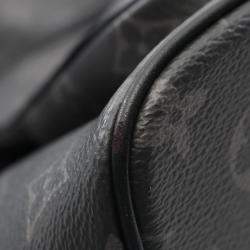 Pre Owned Louis Vuitton Montsouris Rucksack Coated Canvas And Leather Monogram Eclipse Black