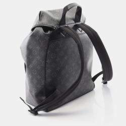 Pre Owned Louis Vuitton Montsouris Rucksack Coated Canvas And Leather Monogram Eclipse Black