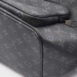 Pre Owned Louis Vuitton Montsouris Rucksack Coated Canvas And Leather Monogram Eclipse Black