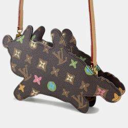Pre Owned Louis Vuitton Shoulder Bag Monogram Craggy Dog On Strap