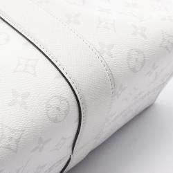 Pre Owned حقيبة لوي فيتون ويكند توت ن.م قماش ومغلفة جلد طيغا راما أبيض